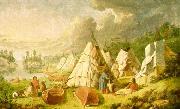 Paul Kane Indian encampment on Lake Huron